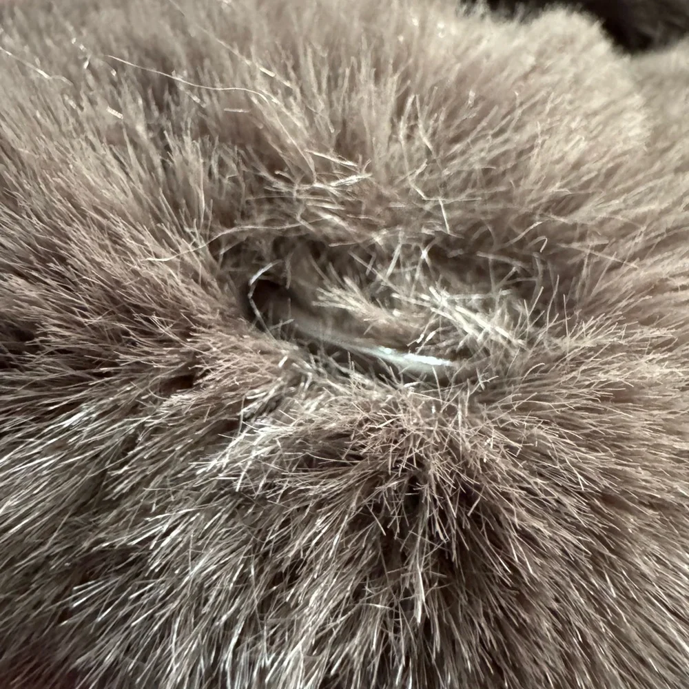 Jones New‎ York Women's Faux Fur Jacket Taupe Size S Coat. NWOT Trench teddy